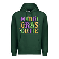 Sports Green mardi gras cutie Premium Hoodie - MaliasSmallBusiness