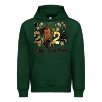 Forest Green 2024 happy new year black woman Urban Hoodie - MaliasSmallBusiness