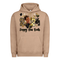 Pigment Burro 2024 happy new year black woman Urban Hoodie - MaliasSmallBusiness