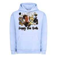 Pigment Grape Ice 2024 happy new year black woman Urban Hoodie - MaliasSmallBusiness