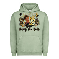 Pigment Oil Green 2024 happy new year black woman Urban Hoodie - MaliasSmallBusiness