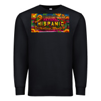 Black national hispanic heritage month license plate Premium Sweatshirt - BundleAndBundleShop