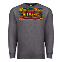 Charcoal Heather national hispanic heritage month license plate Premium Sweatshirt - BundleAndBundleShop