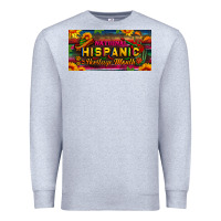 Heather Grey national hispanic heritage month license plate Premium Sweatshirt - BundleAndBundleShop