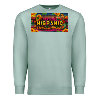 Seafoam national hispanic heritage month license plate Premium Sweatshirt - BundleAndBundleShop