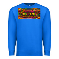 True Royal national hispanic heritage month license plate Premium Sweatshirt - BundleAndBundleShop