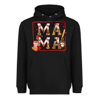 Black baseball mama Heavyweight Hoodie - Jasminsmagicworld