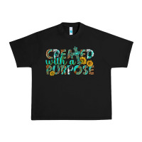 Black created with a purpose Urban Heavy Tee - texasbilliewilder