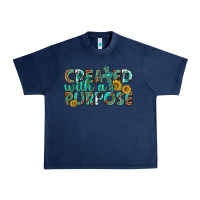 Navy created with a purpose Urban Heavy Tee - texasbilliewilder