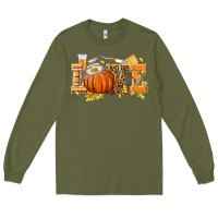 Army Green love nurse fall Long Sleeve Tee - texasbilliewilder