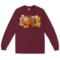 Burgundy love nurse fall Long Sleeve Tee - texasbilliewilder