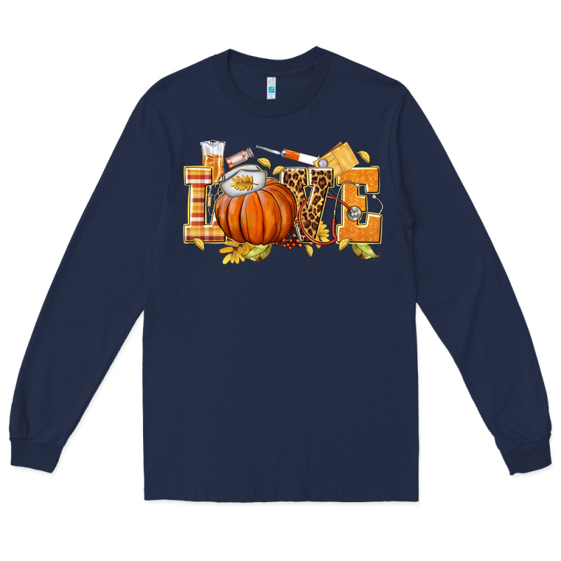 Love Nurse Fall Long Sleeve Tee by texasbilliewilder | Teevron