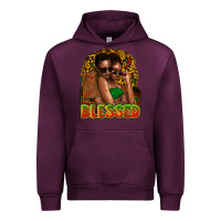 Mauve Wine black couple blessed Urban Hoodie - NancyCooperArtShop