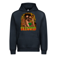 Navy black couple blessed Urban Hoodie - NancyCooperArtShop