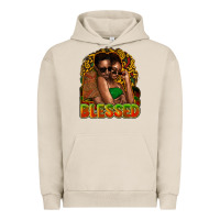 Pigment French Oak black couple blessed Urban Hoodie - NancyCooperArtShop