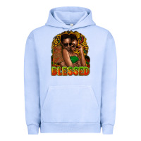 Pigment Grape Ice black couple blessed Urban Hoodie - NancyCooperArtShop