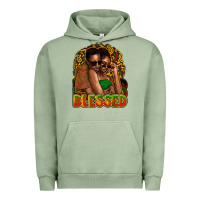 Pigment Oil Green black couple blessed Urban Hoodie - NancyCooperArtShop