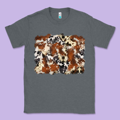 Cowhide Background Classic Tee Designed By Zillion Design Studio
