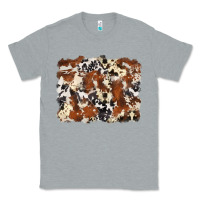 Heather Grey cowhide background Classic Tee - Zillion Design Studio