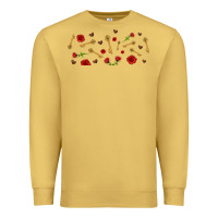 Antique Gold rosses and keys Premium Sweatshirt - AdoDesignShop