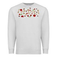 Dove Grey rosses and keys Premium Sweatshirt - AdoDesignShop