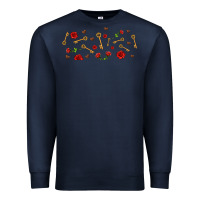 Navy rosses and keys Premium Sweatshirt - AdoDesignShop