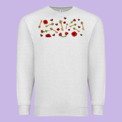 Rosses And Keys Premium Sweatshirt Designed By Adodesignshop