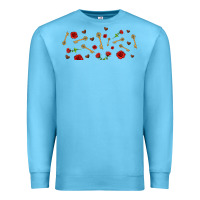 Ocean Blue rosses and keys Premium Sweatshirt - AdoDesignShop