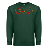 Sports Green rosses and keys Premium Sweatshirt - AdoDesignShop
