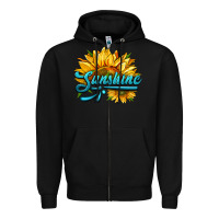 Black sunshine Zipper Hoodie - HRA Design Shop