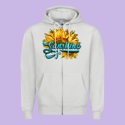 Sunshine Zipper Hoodie Designed By Hra Design Shop