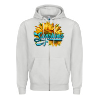 Dove Grey sunshine Zipper Hoodie - HRA Design Shop