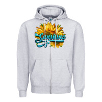 Heather Grey sunshine Zipper Hoodie - HRA Design Shop