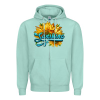 Seafoam sunshine Zipper Hoodie - HRA Design Shop