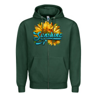 Sports Green sunshine Zipper Hoodie - HRA Design Shop