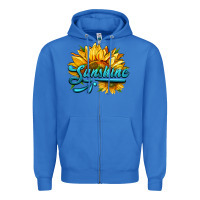 True Royal sunshine Zipper Hoodie - HRA Design Shop