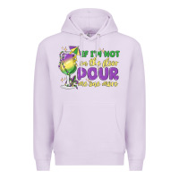 Lilac if i'm not on the floor pour me one more Premium Hoodie - MaliasSmallBusiness