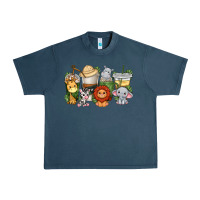 Midnight Navy cute baby safari animals coffee cups Urban Heavy Tee - texasbilliewilder