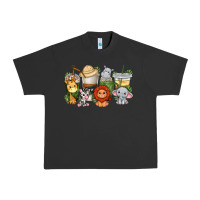 Pigment Black cute baby safari animals coffee cups Urban Heavy Tee - texasbilliewilder