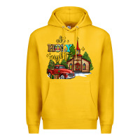 Lemon the church  holy night western truck Premium Hoodie - AdoDesignShop