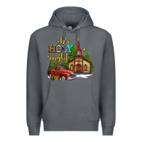 Rock the church  holy night western truck Premium Hoodie - AdoDesignShop