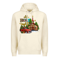 Sandshell the church  holy night western truck Premium Hoodie - AdoDesignShop