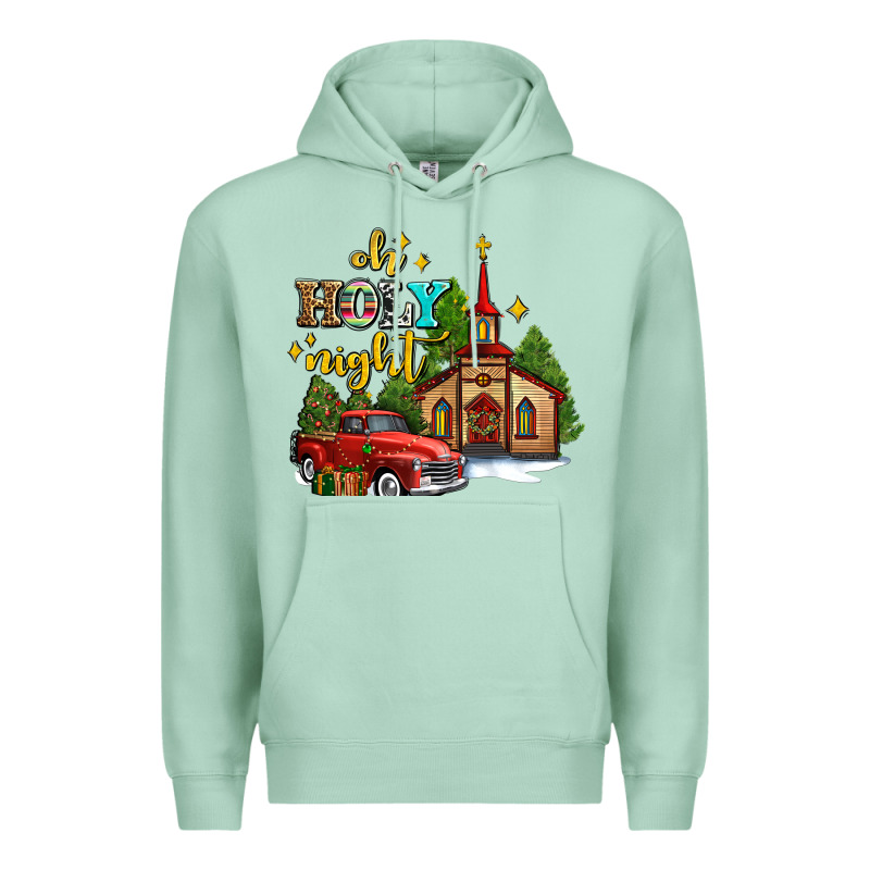 The Church  Holy Night Western Truck Premium Hoodie by AdoDesignShop | Teevron