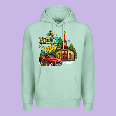The Church  Holy Night Western Truck Premium Hoodie Designed By Adodesignshop