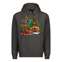 Smoke the church  holy night western truck Premium Hoodie - AdoDesignShop