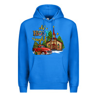 True Royal the church  holy night western truck Premium Hoodie - AdoDesignShop