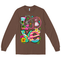 Chestnut love summer nurse Long Sleeve Tee - texasbilliewilder
