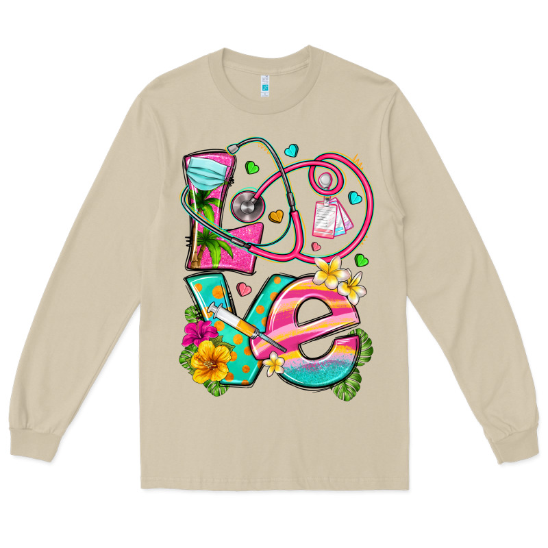 Love Summer Nurse Long Sleeve Tee by texasbilliewilder | Teevron