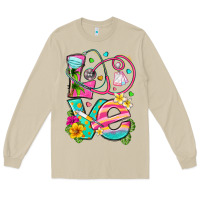 Mushroom love summer nurse Long Sleeve Tee - texasbilliewilder