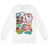 White love summer nurse Long Sleeve Tee - texasbilliewilder